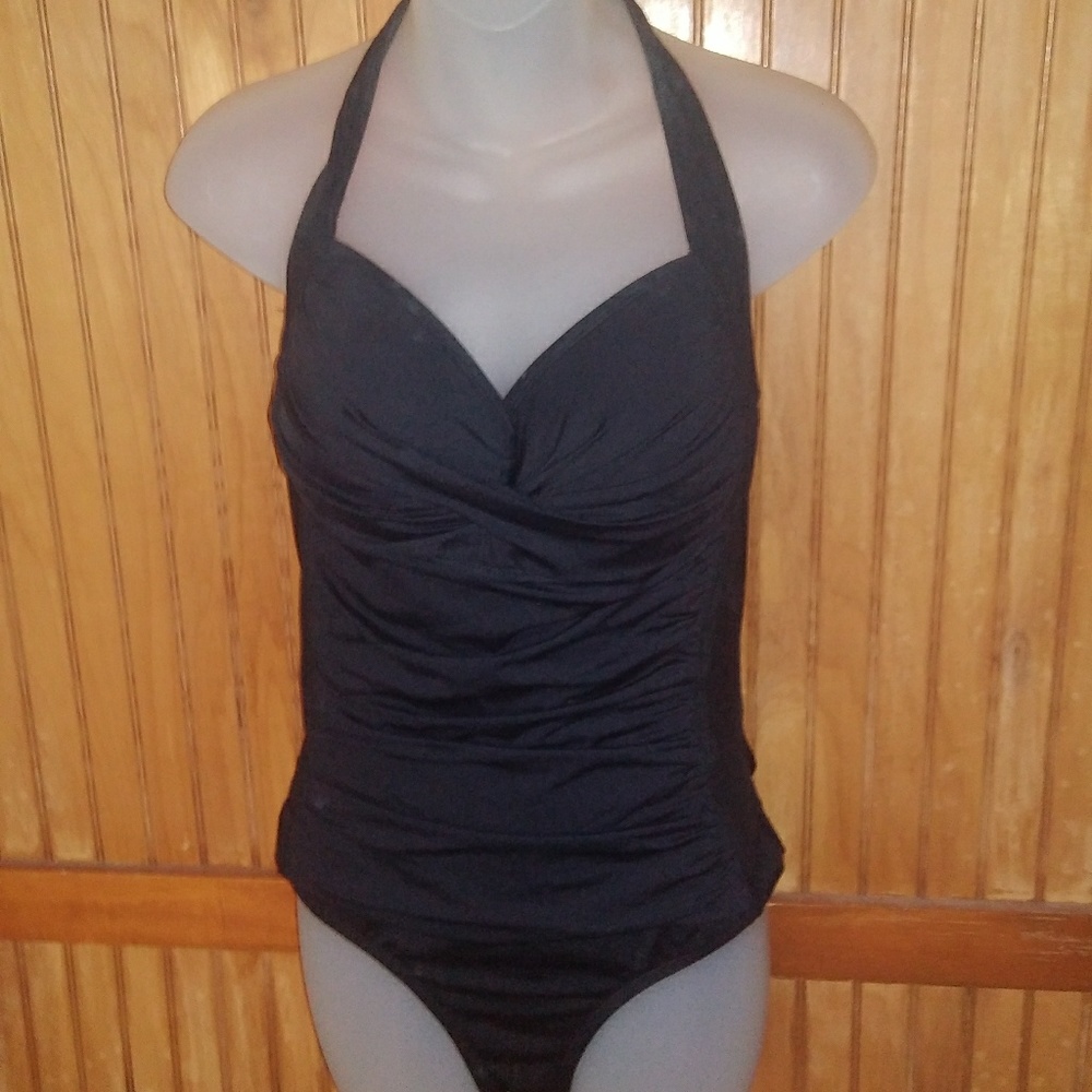 Liz Claiborne Shirred Goddess Swimsuit